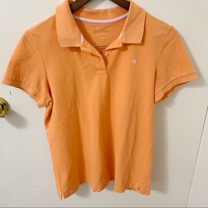Lilly Pulitzer Resort fit Orange polo shirt Medium
